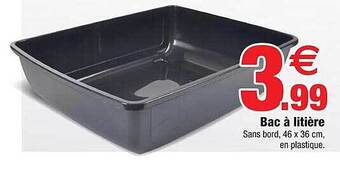 Bazarland Bac à litière offre