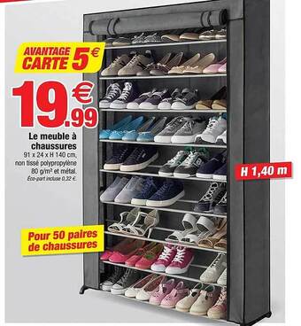 Bazarland Le meuble à chaussures offre