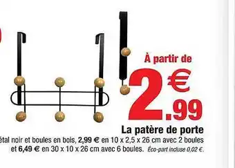 Bazarland La patère de porte offre