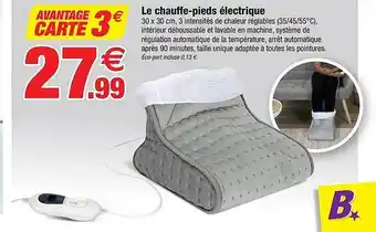 Bazarland Le chauffe-pieds électrique offre