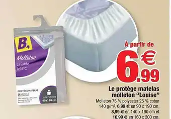 Bazarland Le protège matelas molleton offre
