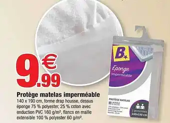 Bazarland Protège matelas imperméable offre