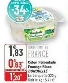 G20 Céleri rémoulade fromage blanc bonduelle offre