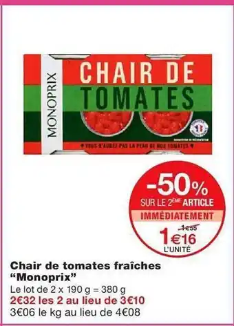 Chair de tomates fraîches