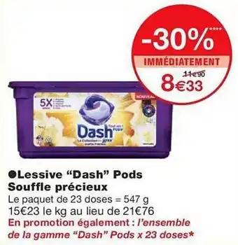 Monoprix Lessive offre