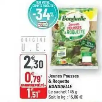 G20 Jeunes pousses & roquette bonduelle offre