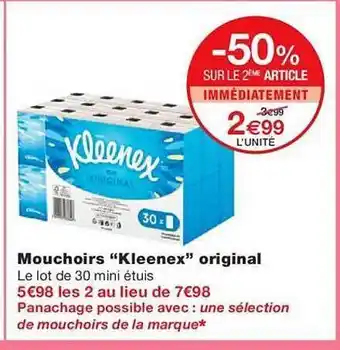 Monoprix Mouchoirs offre