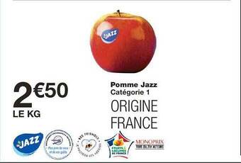 Monoprix Pomme jazz offre