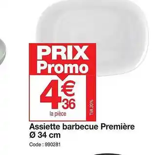 Promocash Assiette barbecue première ø 34 cm offre