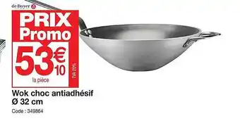 Promocash Wok choc antiadhésif ø 32 cm offre