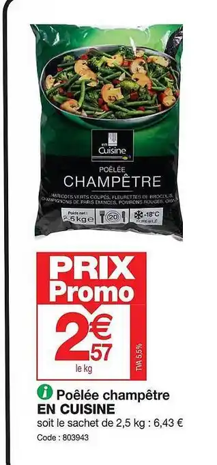 Promocash Poêlée champêtre en cuisine offre