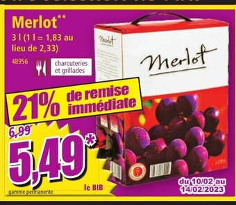 Norma Merlot offre