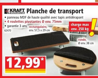 Norma Planche de Transport offre