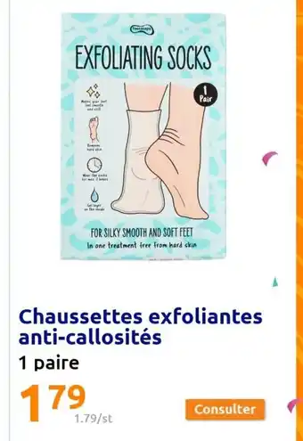Action Chaussettes Exfoliantes Anti-Callosités offre