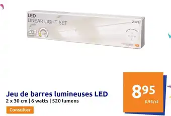 Action Jeu de Barres Lumineuses Led offre