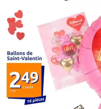Action Ballon de Saint-Valentin offre