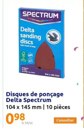 Action Disques de Ponçage Delta Spectrum offre