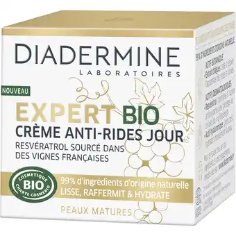 Auchan Crème anti-rides diadermine expert bio offre