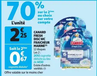 Canard fresh disc wc fraicheur marine