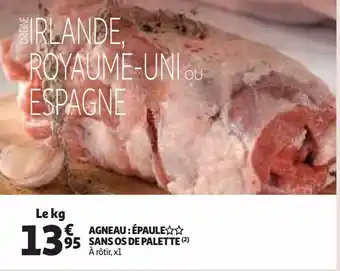 Agneau : épaule sans os de palette