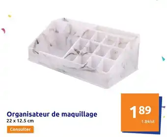 Action Organisateur de maquillage offre
