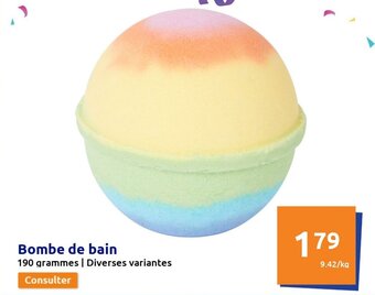 Action Bombe de bain offre