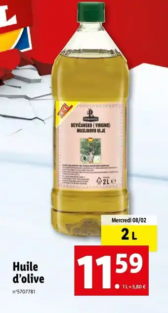 Lidl Huile d'olive offre