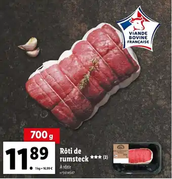 Lidl Rôti de rumsteck offre