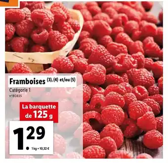 Lidl Framboises offre
