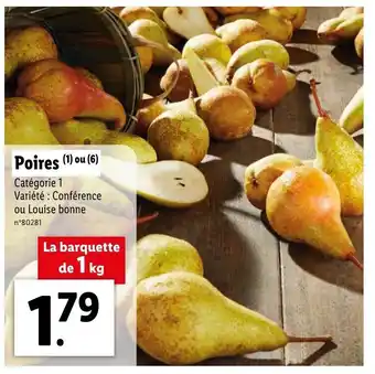 Lidl Poires offre