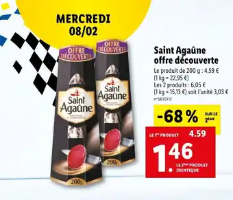 Lidl Saint agaûne offre découverte offre