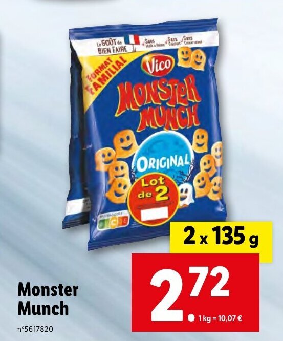 Promo Monster munch chez Lidl