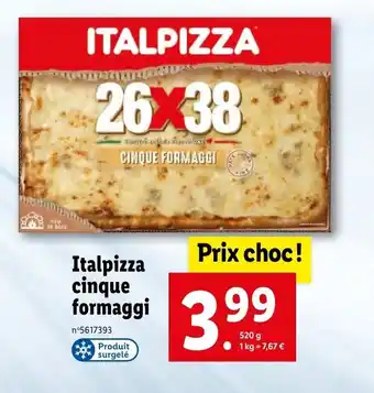 Italpizza cinque formaggi