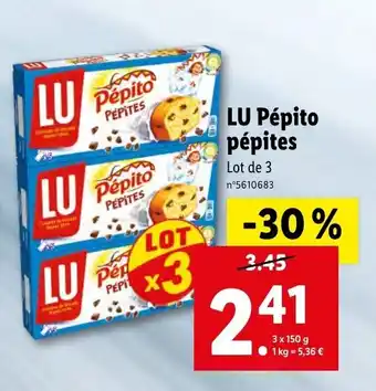 Lidl Lu pépito pépites offre