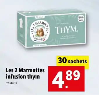 Lidl Les 2 marmottes infusion thym offre