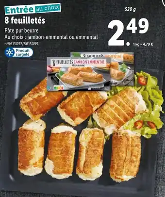 Lidl 8 feuilletés offre