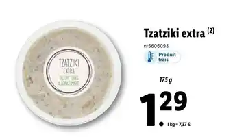 Lidl Tzatziki extra offre