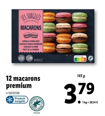 Lidl 12 macarons premium offre
