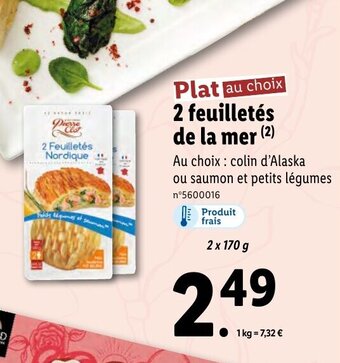 Lidl 2 feuilletés de la mer offre