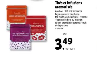 Lidl Thés et infusions aromatisés offre