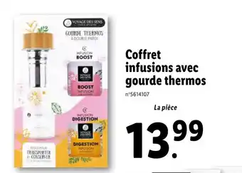 Coffret infusions avec gourde thermos