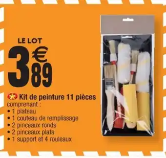 Cora x Carrefour Kit de peinture 11 pièces offre