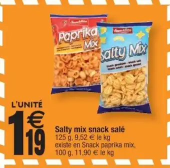 Cora x Carrefour Salty mix snacks salé offre