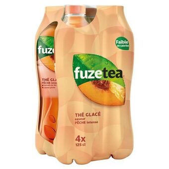 Auchan Fuze tea pêche intense offre