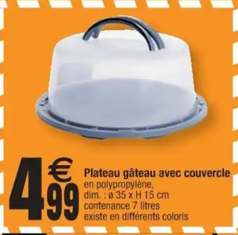 Cora x Carrefour Plateau gâteau avec couvercle offre