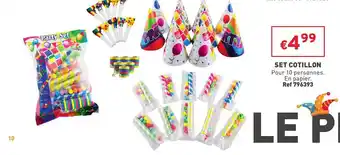Trafic Set cotillon offre