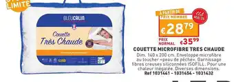 Trafic Couette microfibre très chaude bleucâlin offre