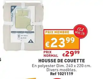 Trafic Housse de couette offre