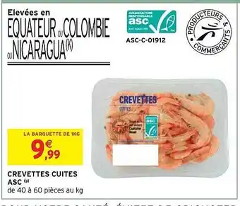 Intermarché Crevettes cuites asc offre