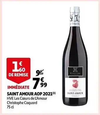 Auchan Saint amour aop 2021 hve les coeurs de l'amour christophe coquard offre